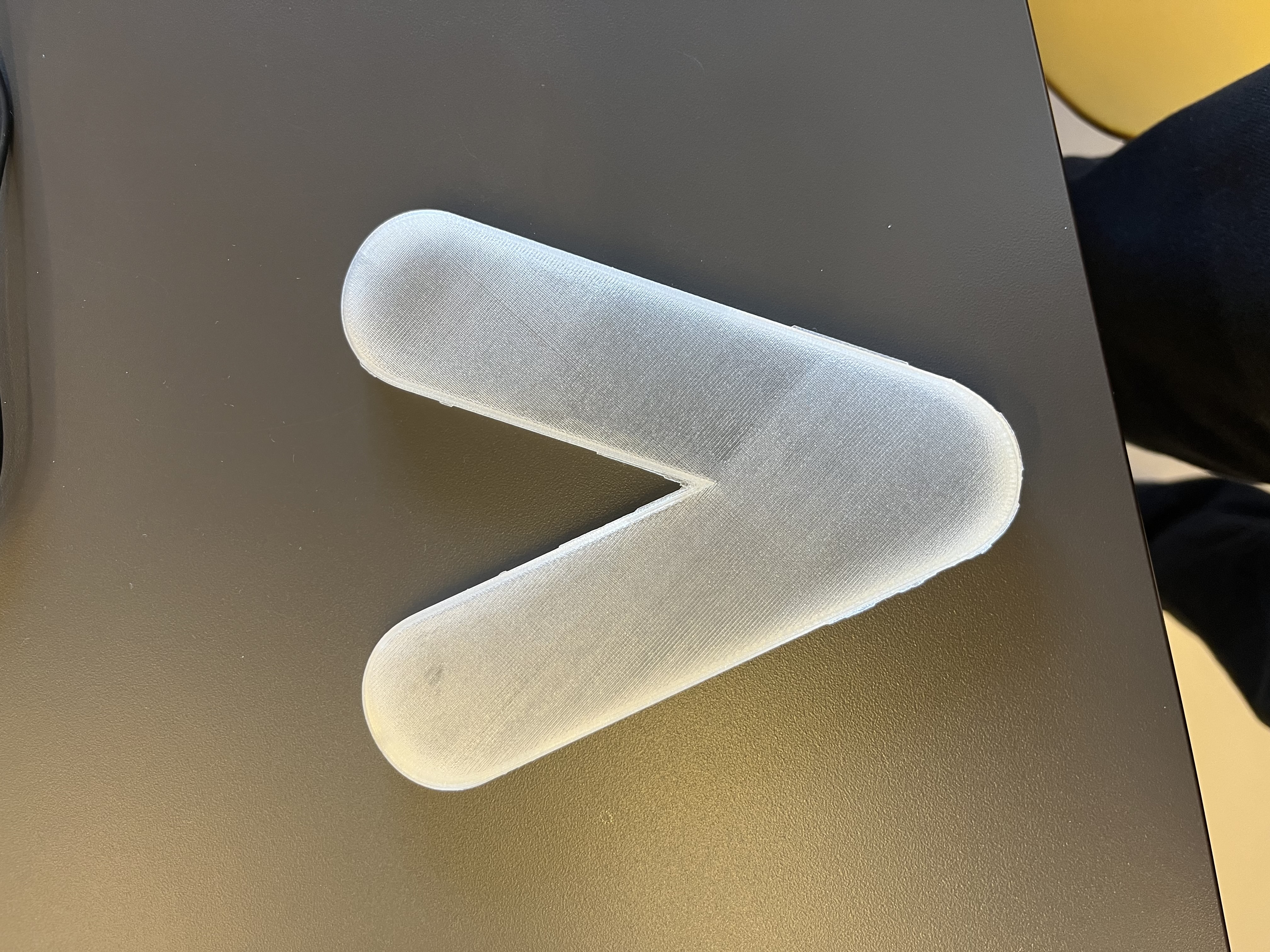 End product of the letter V