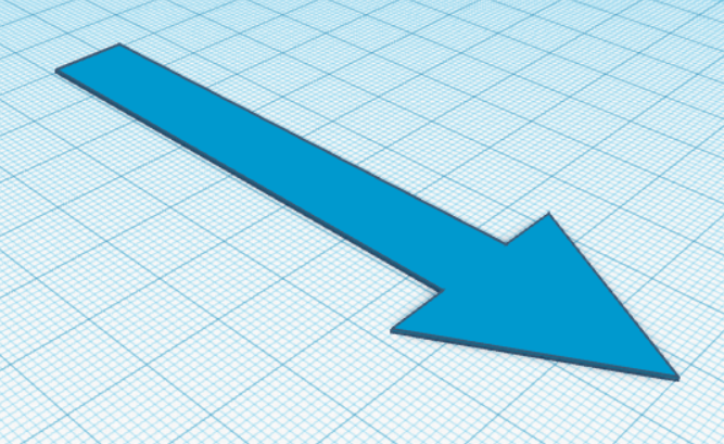 The arrow design for on the headboard