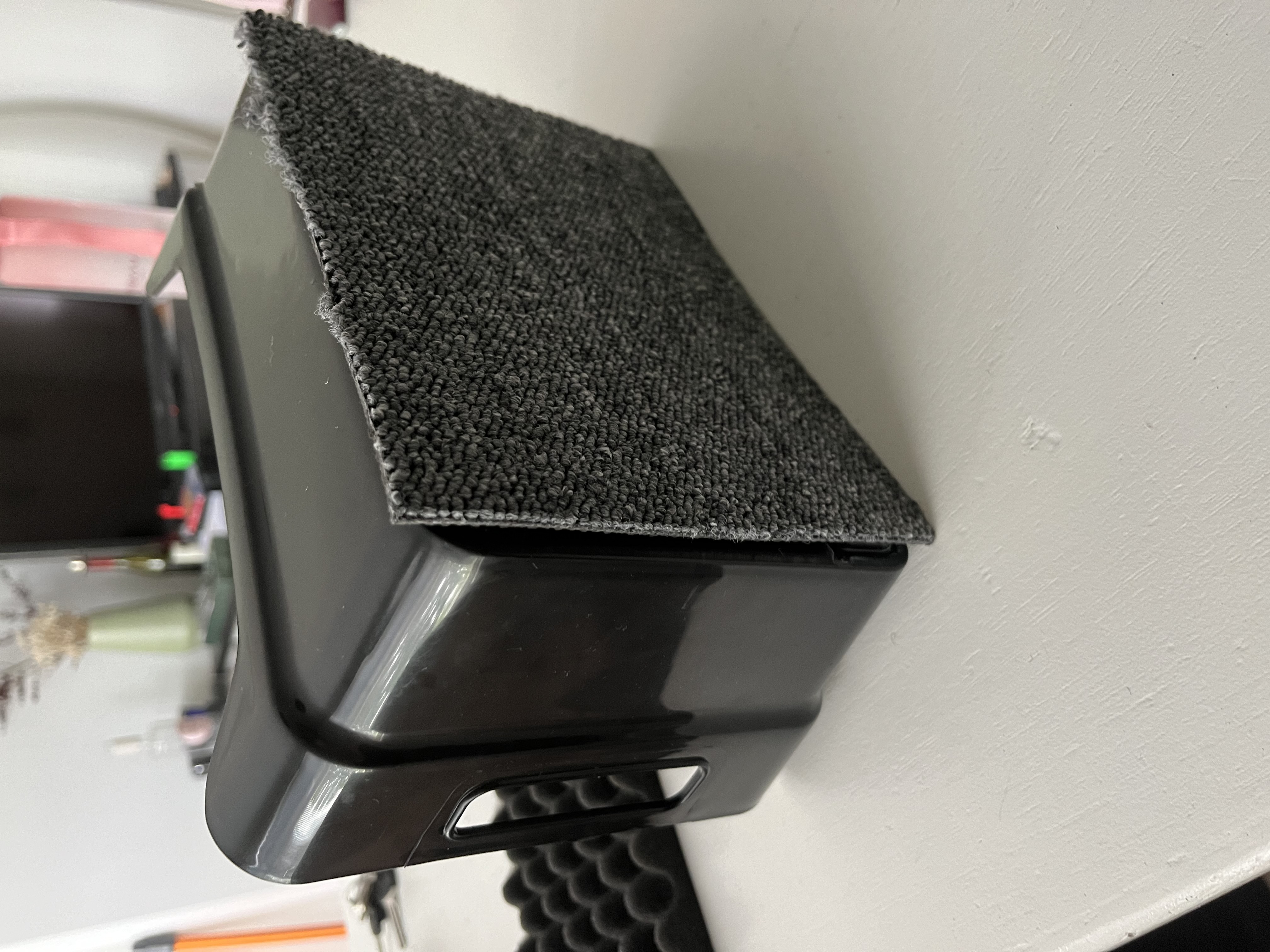 The box with fabric on the bottom